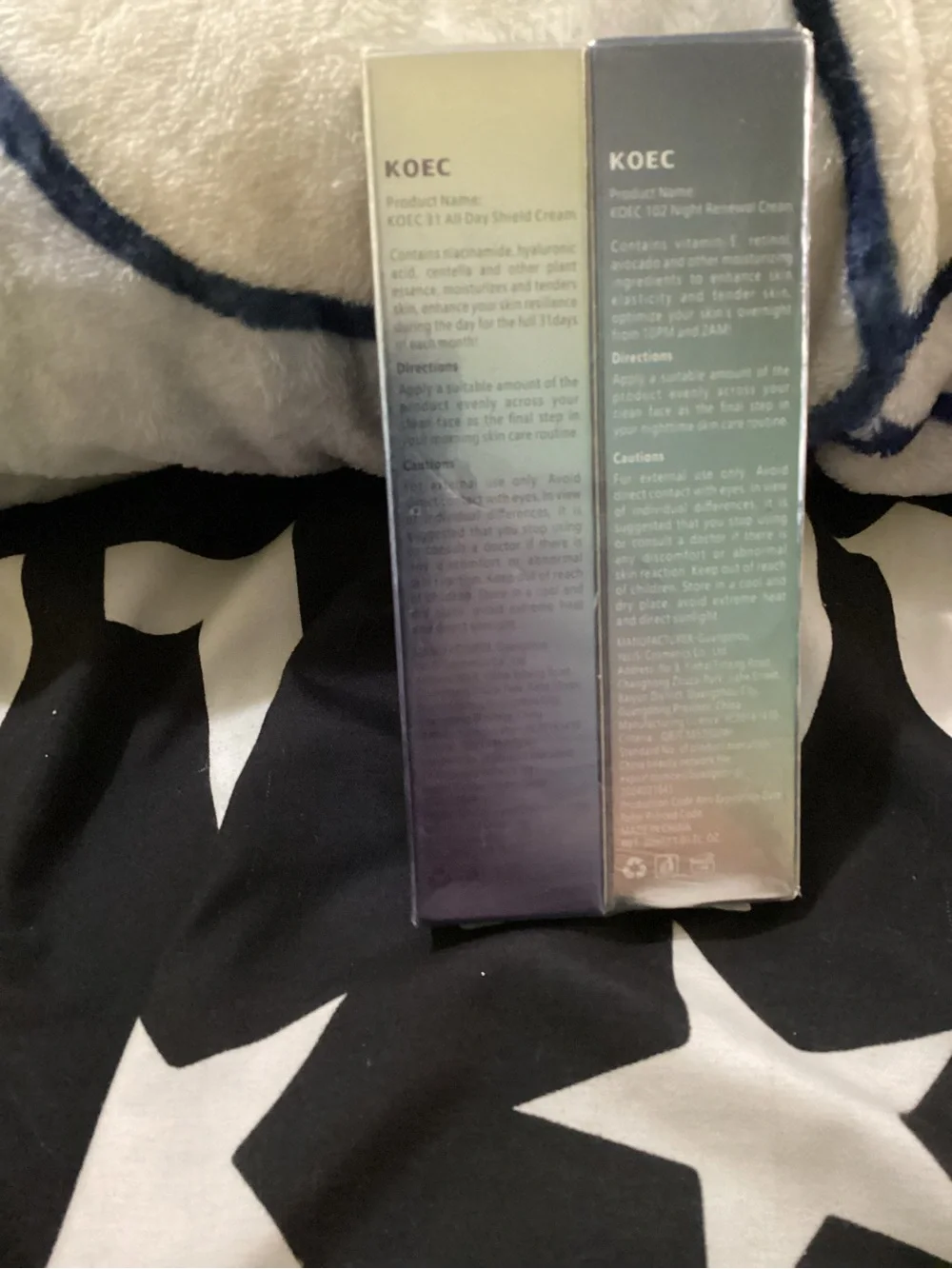 Both 31 all day cream and 102 Night Renewal Cream - Deep Navy